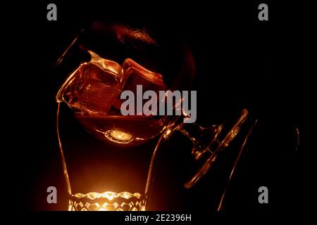 Brandy in vetro Foto Stock