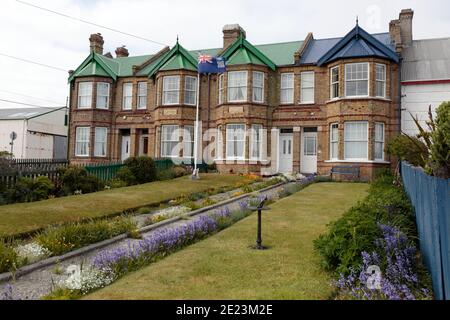 Jubilee Villas, Port Stanley, Isole Falkland 4 dicembre 2015 Foto Stock