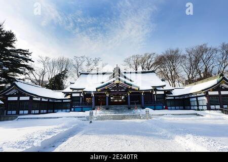 Santuario di Sapporo Gokoku, Hokkaido, Giappone. Foto Stock