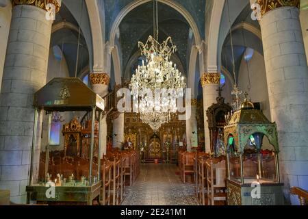 Timiou Stavrou (Kirche des Heiligen Kreuzes), Pano Lefkara, Republik Zypern Foto Stock