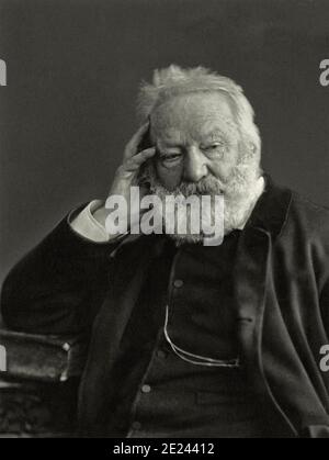 Victor Marie Hugo (1802 - 1885) fu un poeta francese, scrittore e drammaturgo di movimento romantico. Hugo è considerato uno dei più grandi e Foto Stock