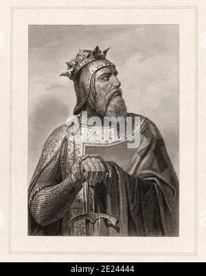 Roberto il Guiscardo (1015 - 1085) era un avventuriero normanno ricordato per la conquista del sud Italia e della Sicilia. Robert è nato nell'Hauteville fa Foto Stock