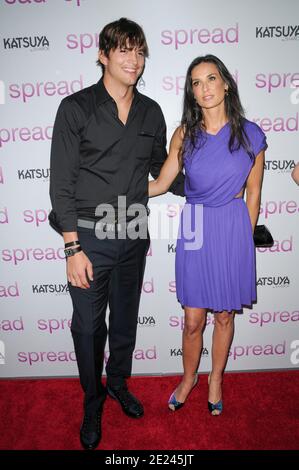 Ashton Kutcher, Demi Moore al spread Los Angeles Premiere tenuto all'ARCLIGHT Theatre Hollywood, CA - 03.08.09 Foto Stock