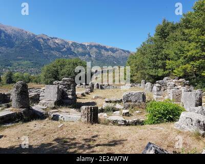 Grecia, Epiro, rovine dell'antica Dodoni Foto Stock
