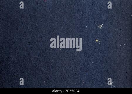 Carta bianca fine blu scuro con fibre vegetali Foto Stock