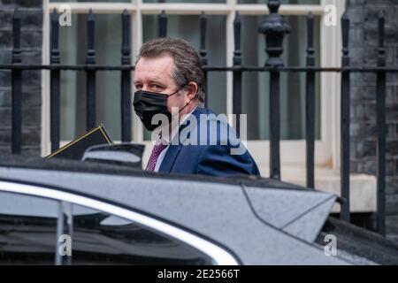 Londra, Regno Unito. 12 gennaio 2021. Mark Spenser, Chief Whip, arriva a una riunione del gabinetto al 10 di Downing Street London. Credit: Ian Davidson/Alamy Live News Foto Stock