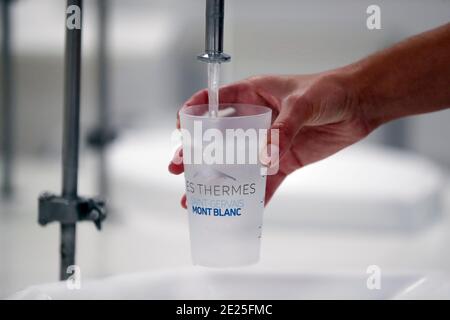 Terme di Saint-Gervais Mont-Blanc. Saint-Gervais Mont-Blanc è una delle 11 sorgenti termali francesi che sono riconosciute per il loro essere dermatologico Foto Stock