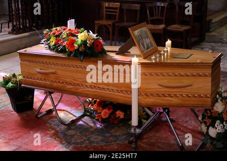 Funerali a Gilles, Eure-et-Loir Foto Stock