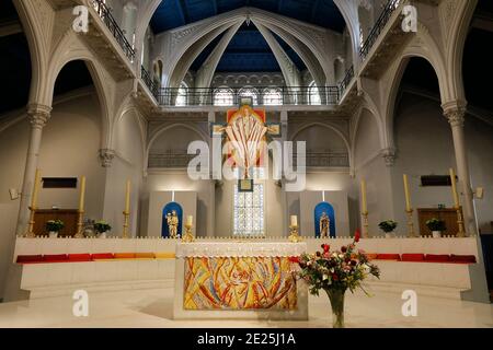 Chiesa di Saint Honore d'Eylau, Parigi, Francia. Coro. Foto Stock