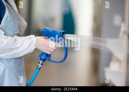 Terme di Saint-Gervais Mont-Blanc. Saint-Gervais Mont-Blanc è una delle 11 sorgenti termali francesi che sono riconosciute per il loro essere dermatologico Foto Stock