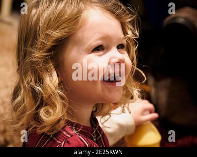 Felice toddler, Regno Unito Foto Stock