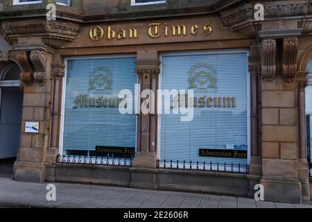 Oban guerra e la pace museo, Oban, Argyll, Scozia Foto Stock