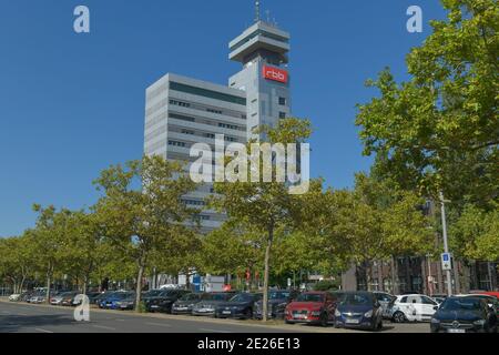 RBB-Hochhaus, Masurenallee, Westend, Charlottenburg di Berlino, Deutschland Foto Stock