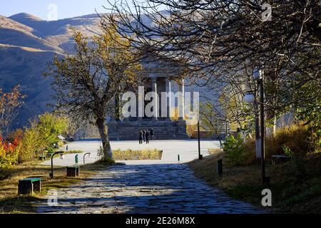 Tempio pagano a Garni, Armenia Foto Stock