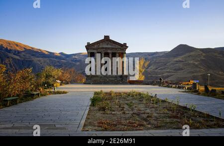 Tempio pagano a Garni, Armenia Foto Stock