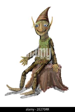 illustrazione del carattere mascotte del cartone animato Foto Stock