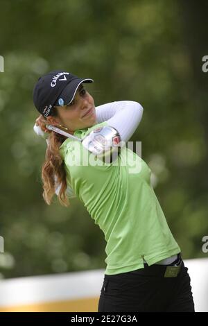 Beatriz Recari di Spagna in azione durante la prima prova dei Maestri Eviani, a Evian-les-Bains, Alpi francesi, Francia il 21 luglio 2011. Foto di Manuel Blondau/ABACAPRESS.COM Foto Stock