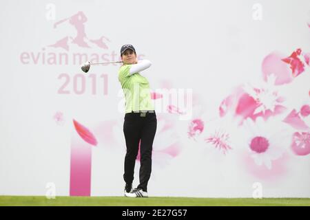 Beatriz Recari di Spagna in azione durante la prima prova dei Maestri Eviani, a Evian-les-Bains, Alpi francesi, Francia il 21 luglio 2011. Foto di Manuel Blondau/ABACAPRESS.COM Foto Stock