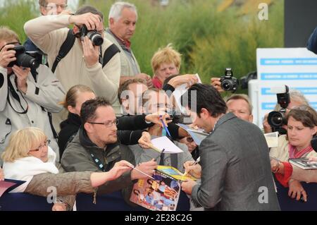 David Schwimmer arriva alla proiezione di 'Trust' durante il 37° Festival del Cinema Americano a Deauville, in Normandia, in Francia, l'8 settembre 2011. Foto di Mireille Ampilhac/ABACAPRESS.COM Foto Stock