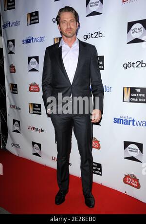 Gerard Butler partecipa ai 2011 Spotlight Initiative Awards della Creative Coalition durante il Toronto International Film Festival 2011. Toronto, Canada, 10 settembre 2011. Foto di Lionel Hahn/ABACAPRESS.COM Foto Stock