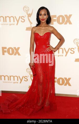 Kerry Washington partecipa al 63° Primetime Emmy Awards tenutosi al Nokia Theatre L.A. Live a Los Angeles, California, USA il 18 settembre 2011. Foto di Lionel Hahn/ABACAPRESS.COM Foto Stock