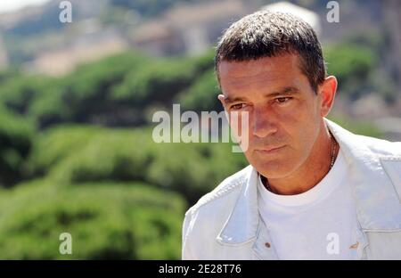 L'attore Antonio Banderas partecipa alla fotocellula 'la pelle i Live in' (la Piel Que Habito) di fronte al monumento Vittoriano a Roma, Italia, il 21 settembre 2011. Foto di Eric Vandeville/ABACAPRESS.COM Foto Stock