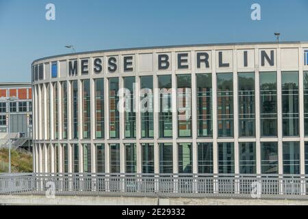 Messe Berlin, Eingang Süd, Jaffestraße, Westend, Berlino, Deutschland Foto Stock