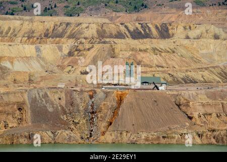 Berkeley Pit, Butte, Montana Foto Stock