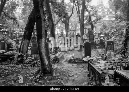 Necropoli del monastero di Donskoy a Mosca Foto Stock