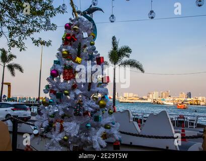 Vacanze di Natale a Pattaya Thailandia Asia Foto Stock