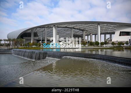 Vista generale dello stadio SoFi, domenica 3 gennaio 2021, a Inglewood, California (Dylan Stewart/immagine dello sport) Foto Stock