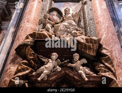 Vista interna della Basilica di San Pietro, Città del Vaticano, Italia, Roma, Europa. Foto Stock