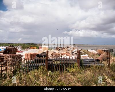 Lago di Lesina, Riserva Naturale Statale di Sacca Orientale, Lesina, Fogglia, Penisola del Gargano, Puglia, Italia Foto Stock