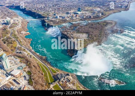 Cascate del Niagara, Stati Uniti e Canada Foto Stock