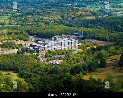 Fabbrica di fusione di piombo gestita da H J Enthoven e Sons A Darley Dale vicino Matlock nel Derbyshire Dales Inghilterra REGNO UNITO Foto Stock