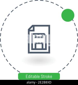 icona del vettore di sformo icone del contorno del tratto modificabili per il web e. cellulare Illustrazione Vettoriale