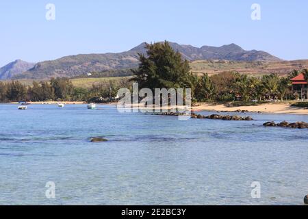 Mauritius paesaggio costiero Foto Stock