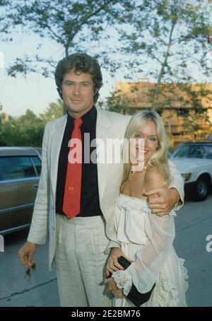 Catherine Hickland e David Hasselhoff Credit: Ralph Dominguez/MediaPunch Foto Stock