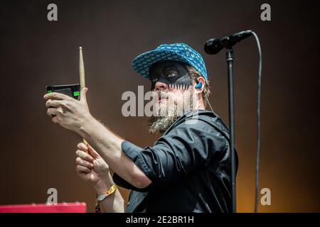 John Grant ha suonato dal vivo al Bluedot Festival, Cheshire, Inghilterra, Regno Unito. Foto Stock