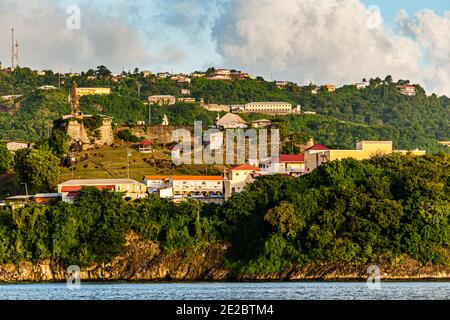 Quartier generale della polizia a St. George’s, capitale di Grenada Foto Stock