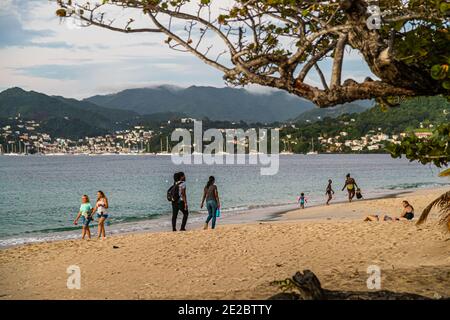 Spice Island Beach Resort sulla Grand Anse Beach a Lime, Grenada Foto Stock