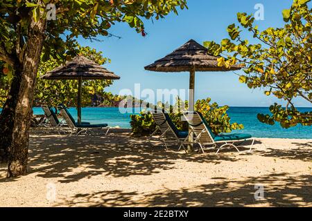 Spice Island Beach Resort sulla Grand Anse Beach a Lime, Grenada Foto Stock