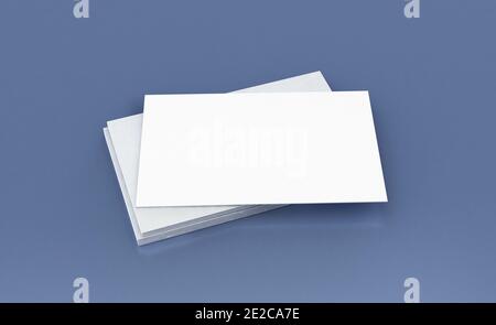 Rendering 3d di Business Card Mookup. Foto Stock