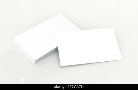 Rendering 3d di Business Card Mookup. Foto Stock