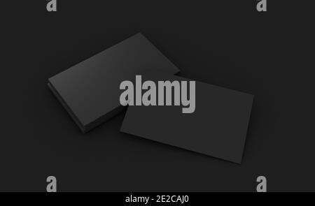 Rendering 3d di Business Card Mookup. Foto Stock