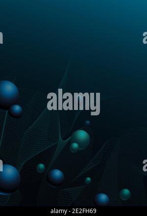 Sfondo astratto vettoriale minimo. Modello luminoso per poster, cartoline e inviti. Modello per il web design. Illustrazione Vettoriale