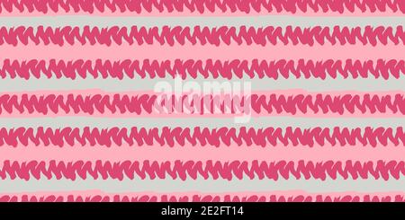 Ripetizione originale senza giunture. Striscia colorata lunga. Disegno vettoriale astratto a mano con strisce di vernici acriliche e pennelli Illustrazione Vettoriale