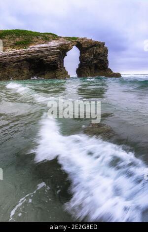 Playa de las Catedrales en Ribadeo Foto Stock