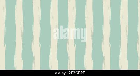 Ripetizione originale senza giunture. Striscia colorata lunga. Disegno vettoriale astratto a mano con strisce di vernici acriliche e pennelli Illustrazione Vettoriale