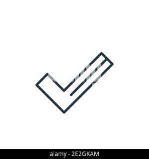 Icona vettoriale profilo destro. Icona a destra nera con linea sottile, vettore piatto semplice illustrazione di elementi da frecce modificabili concetto isolato su sfondo bianco Illustrazione Vettoriale